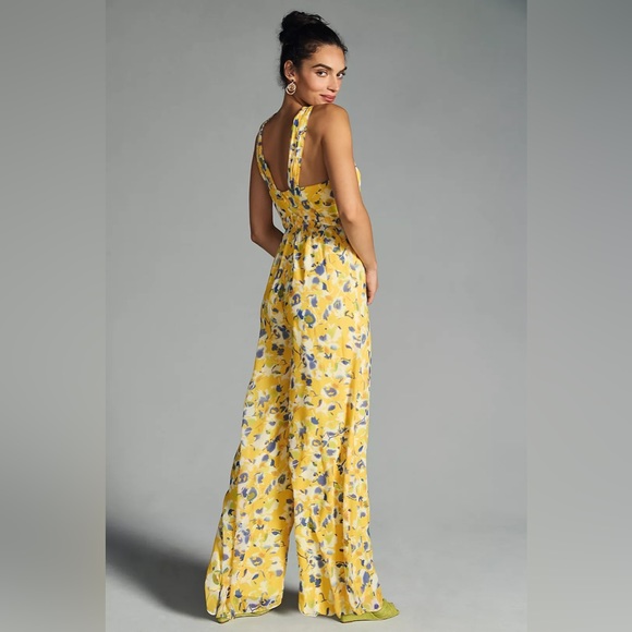 Ieena for Mac Duggal Wide-Leg Cross-Halter Jumpsuit - Picture 3 of 10